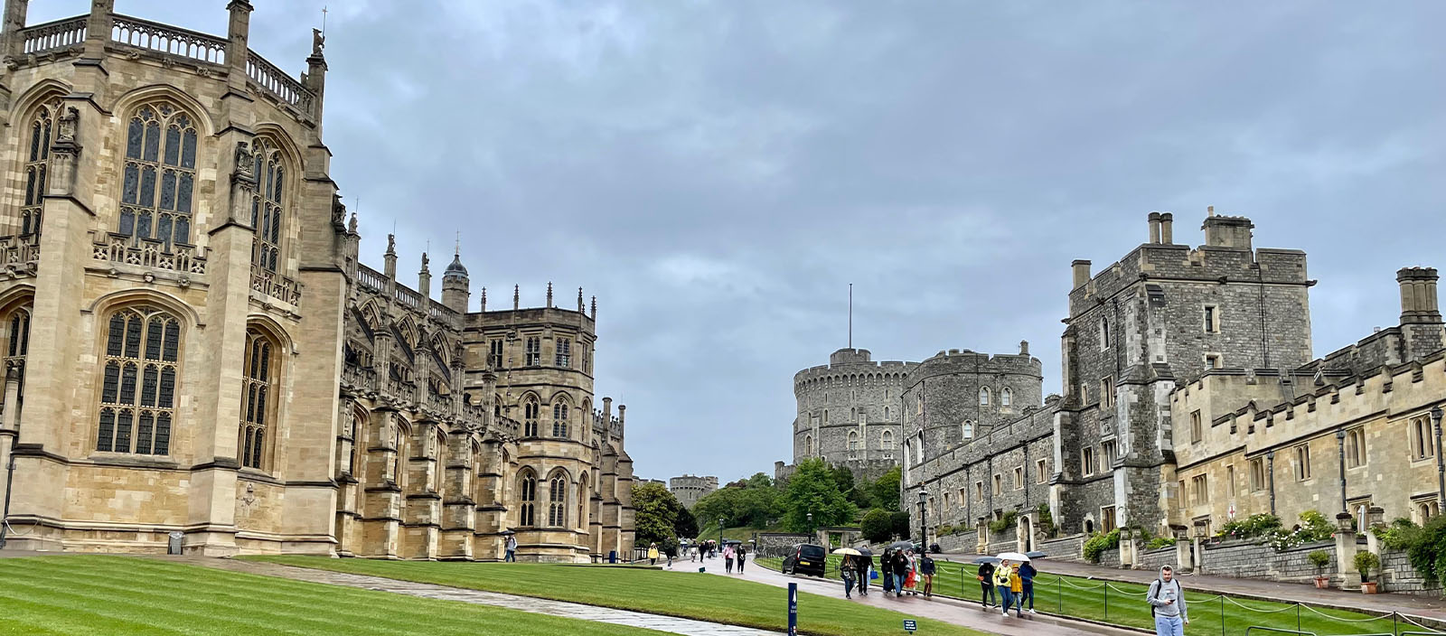 Students abroad explore historic European estates.